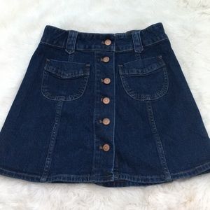 Madewell Button-up Denim Skirt